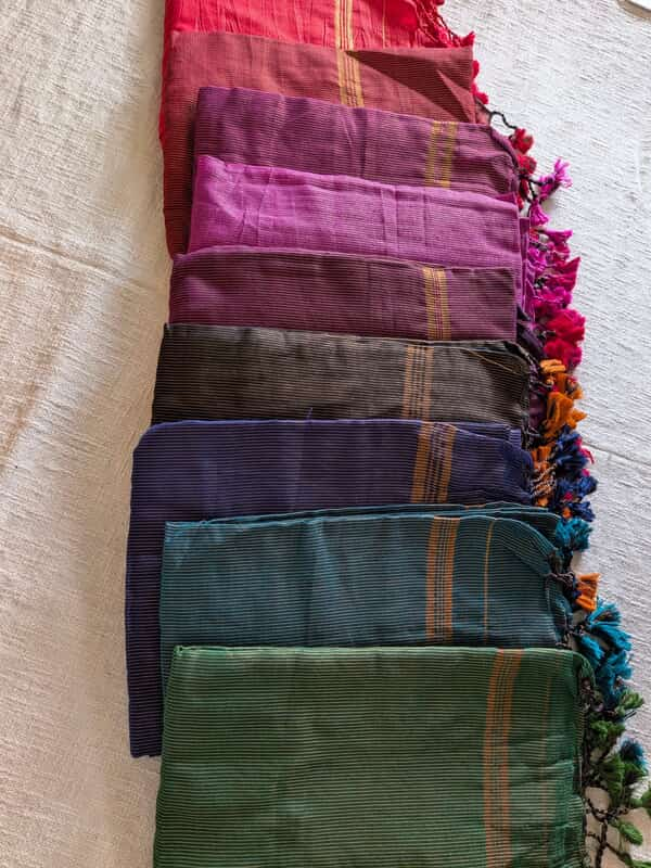 Khadi Cotton Handloom Saree Zari Woven - Pink